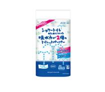シャワートイレのためにつくった吸水力が２倍のトイレットペーパー ２枚重ね １２ロール写真