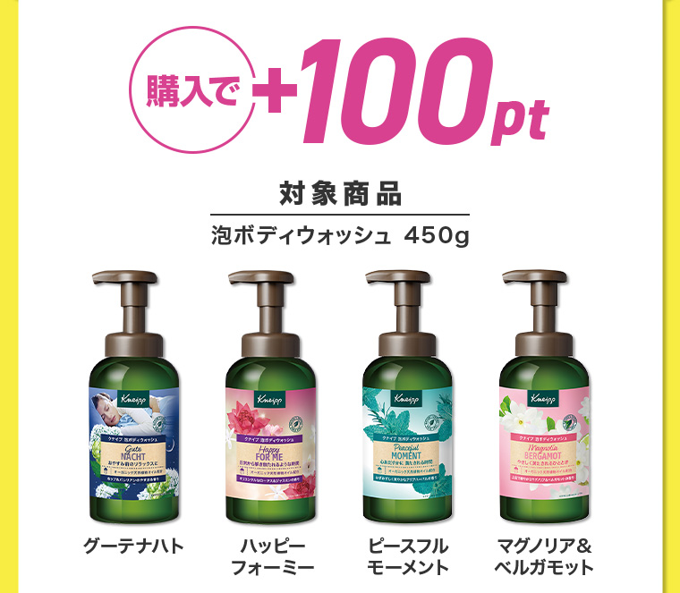 購入で+100pt 対象商品 泡ボディウォッシュ 450g