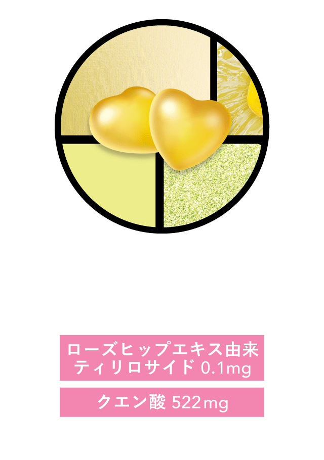 Beau Dolce（ボウドルチェ）ローズヒップ由来ティリロサイド入りレモングミ[機能性表示食品] ローズヒップエキス由来ティリロサイド0.1mg/クエン酸 522mg（37.5gあたり）