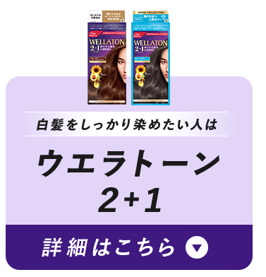 白髪をしっかり染めたい人はウエラトーン２＋１ 詳細はこちら