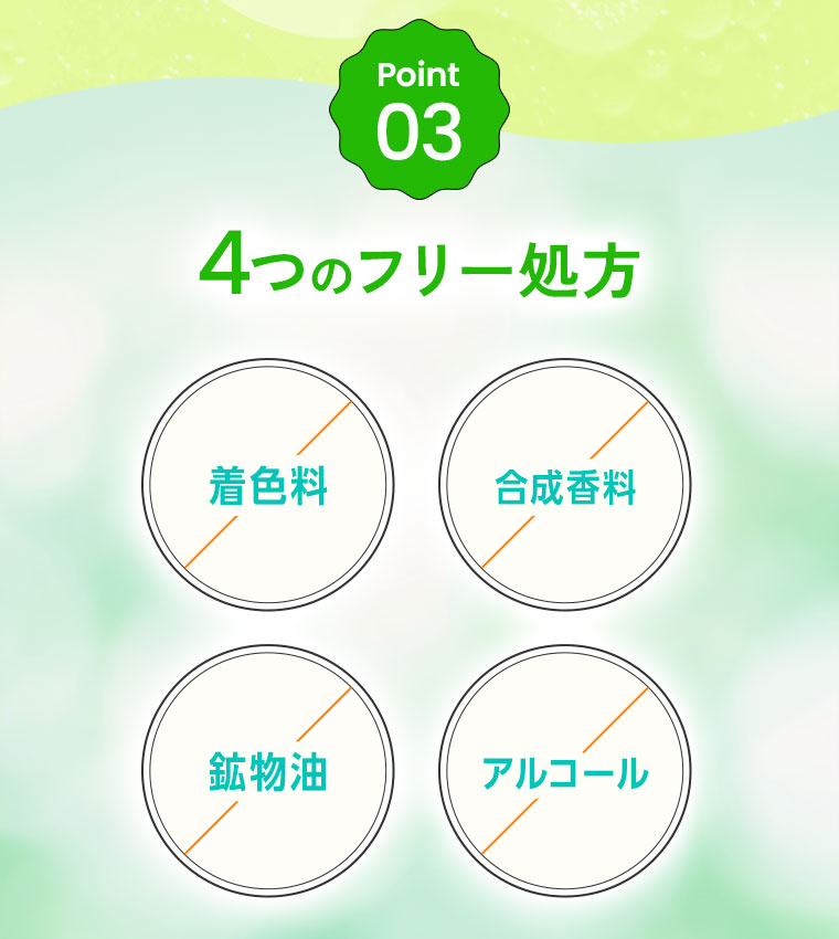 Point 03 4つのフリー処方