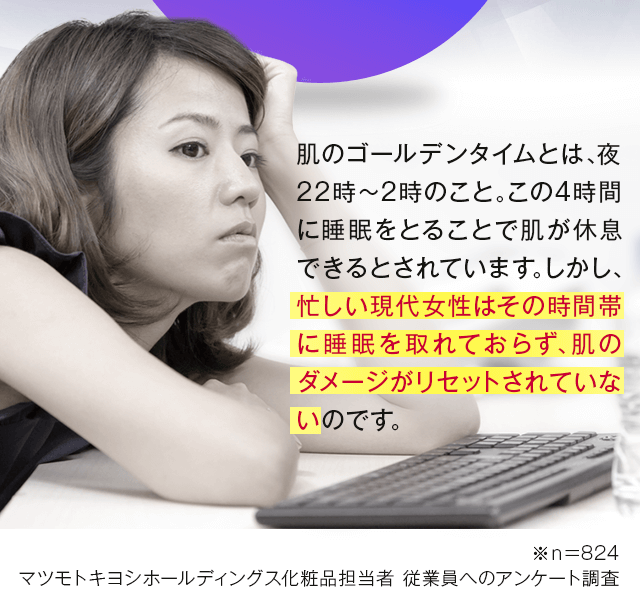 肌のダメージがリセットされていないのです