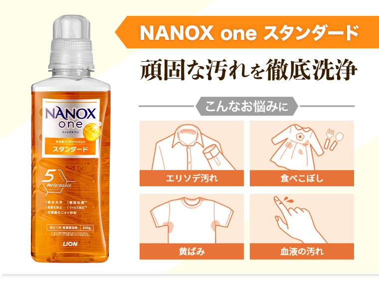 NANOX one スタンダード 頑固な汚れを徹底洗浄
