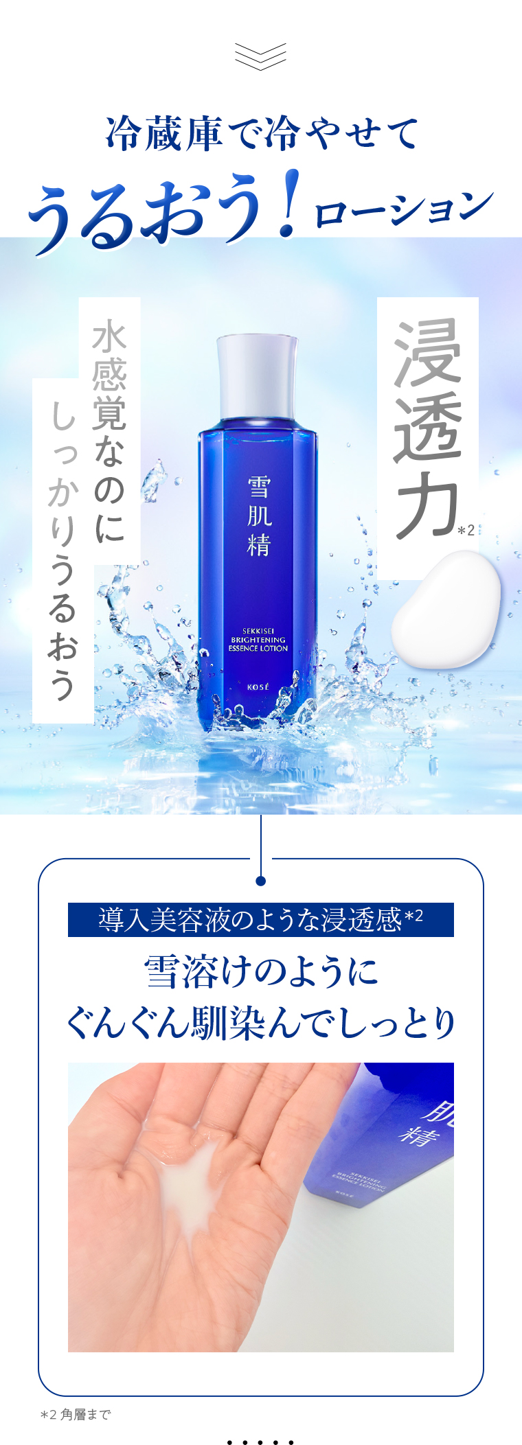 冷蔵庫で冷やせてうるおうローション